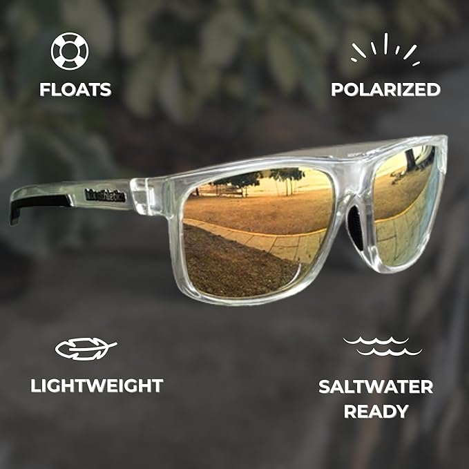 WaveRider Floating Polarized Sunglasses - Amber Sky