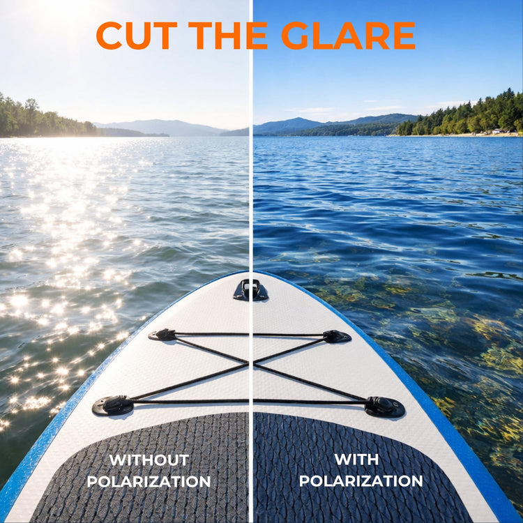 WaveRider Floating Polarized Sunglasses: Midnight Flare
