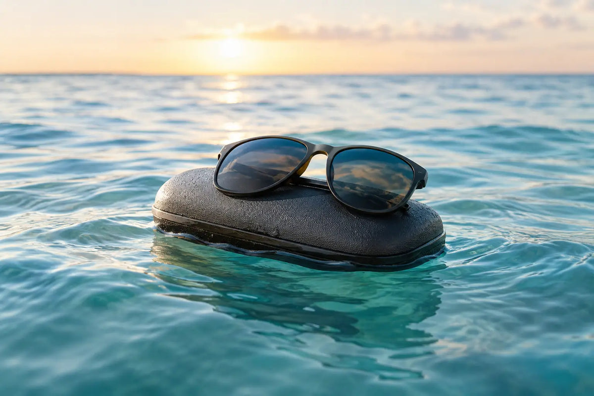 Floating Sunglasses Case Study in Real Water