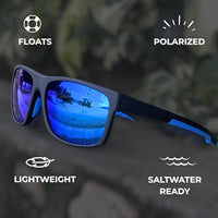 WaveRider Floating Polarized Sunglasses - Blue Horizon