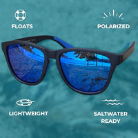 Signature Floating Polarized Sunglasses - Blue Tide