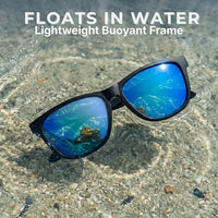 Signature Floating Polarized Sunglasses - Blue Tide