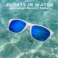 Signature Floating Polarized Sunglasses - Clear Blue