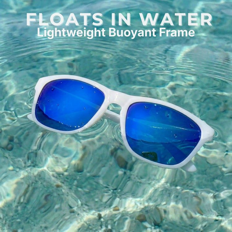 Signature Floating Polarized Sunglasses - Clear Blue