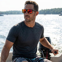 WaveRider Floating Polarized Sunglasses: Midnight Flare