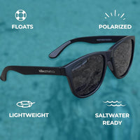 Signature Floating Polarized Sunglasses - Onyx